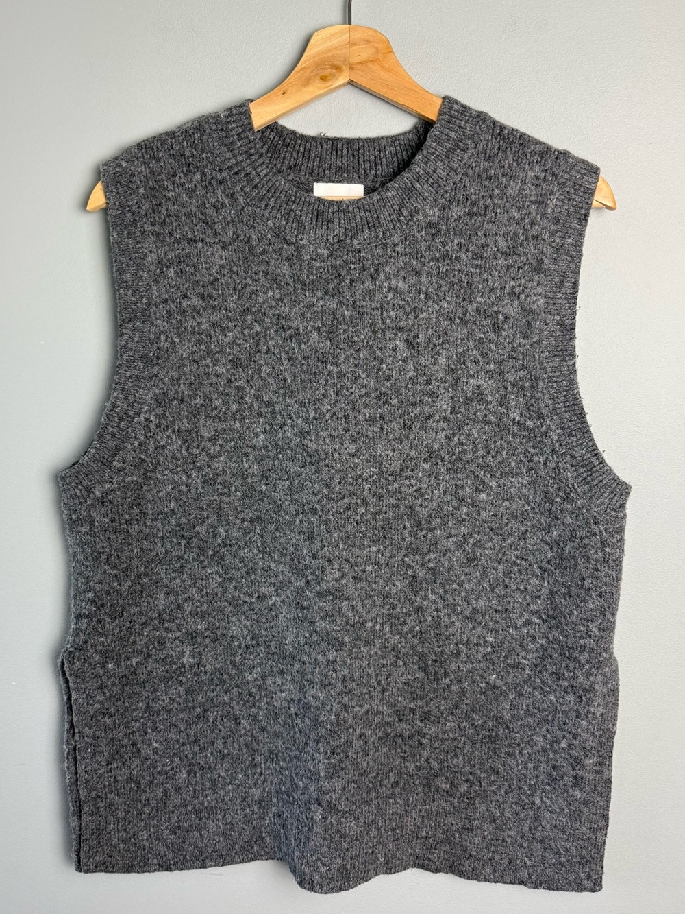 H&M Dark Gray Crewneck Knit Sweater Vest